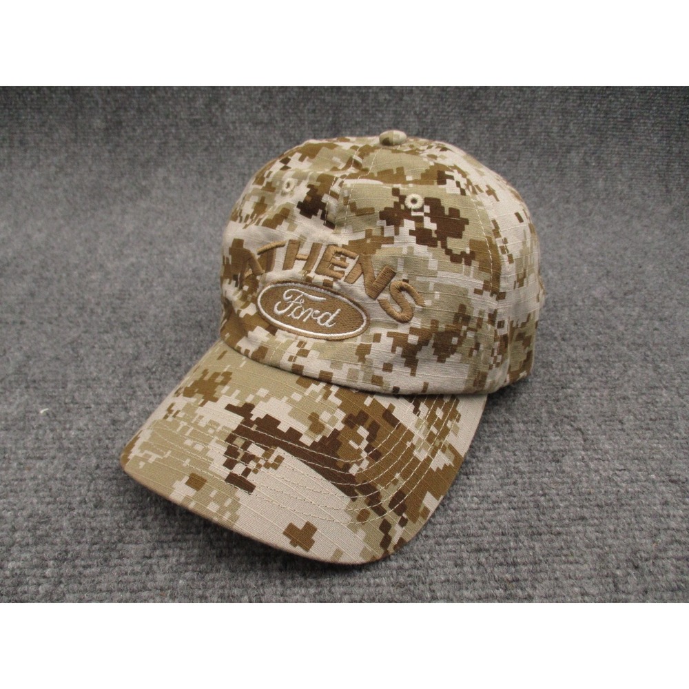 Port Authority Mens Baseball Cap Adjustable Tan Digital Camo Athens Ford OSFA